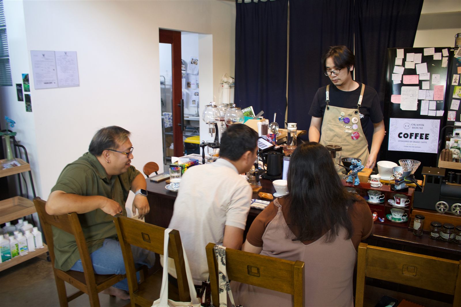 Slow Bar Coffee — a syphon brew and the finished cup