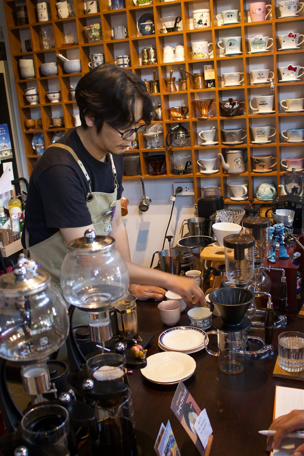 Slow Bar Coffee — firing the syphon burner