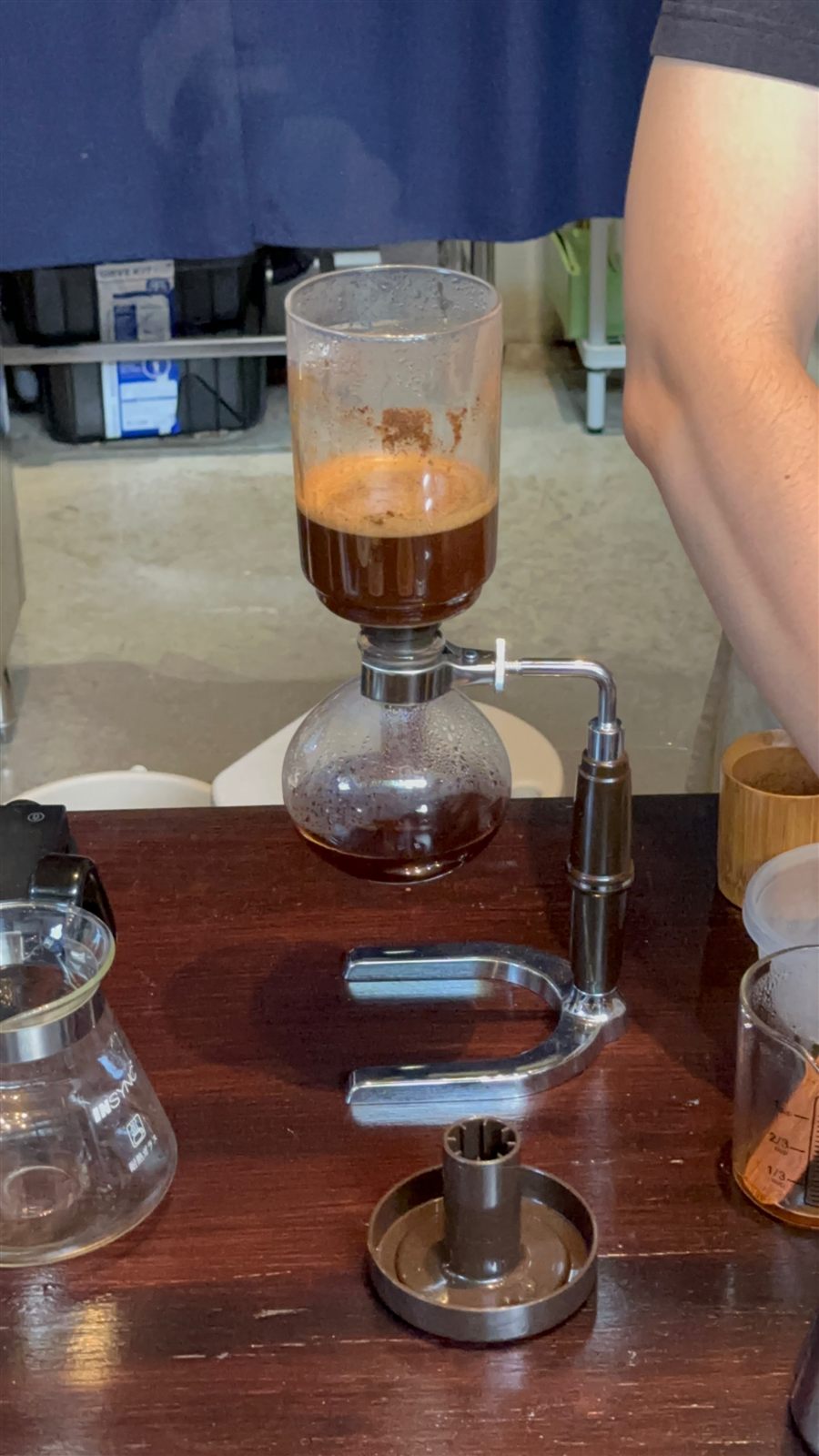 Slow Bar Coffee — pour-over with a gooseneck kettle