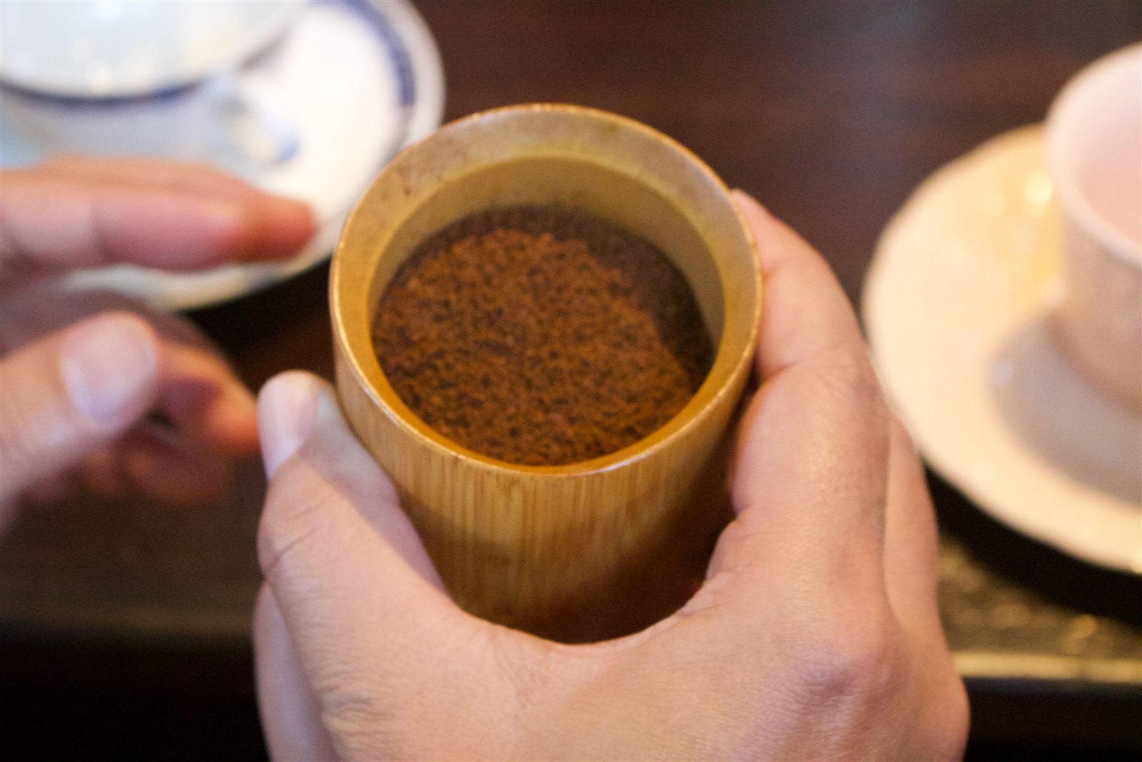 Slow Bar Coffee — pour-over into a ceramic carafe