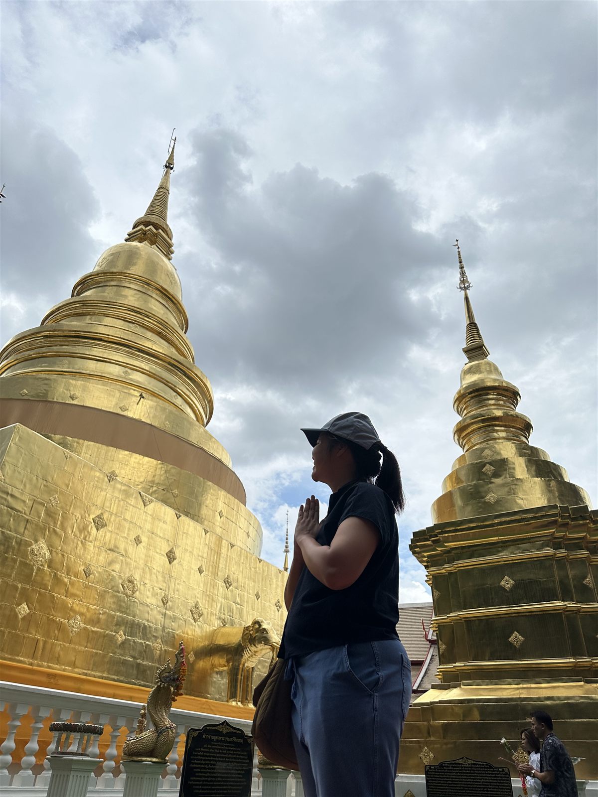 Chiang Mai Temples — a quiet moment at the golden chedis of Wat Phra Singh