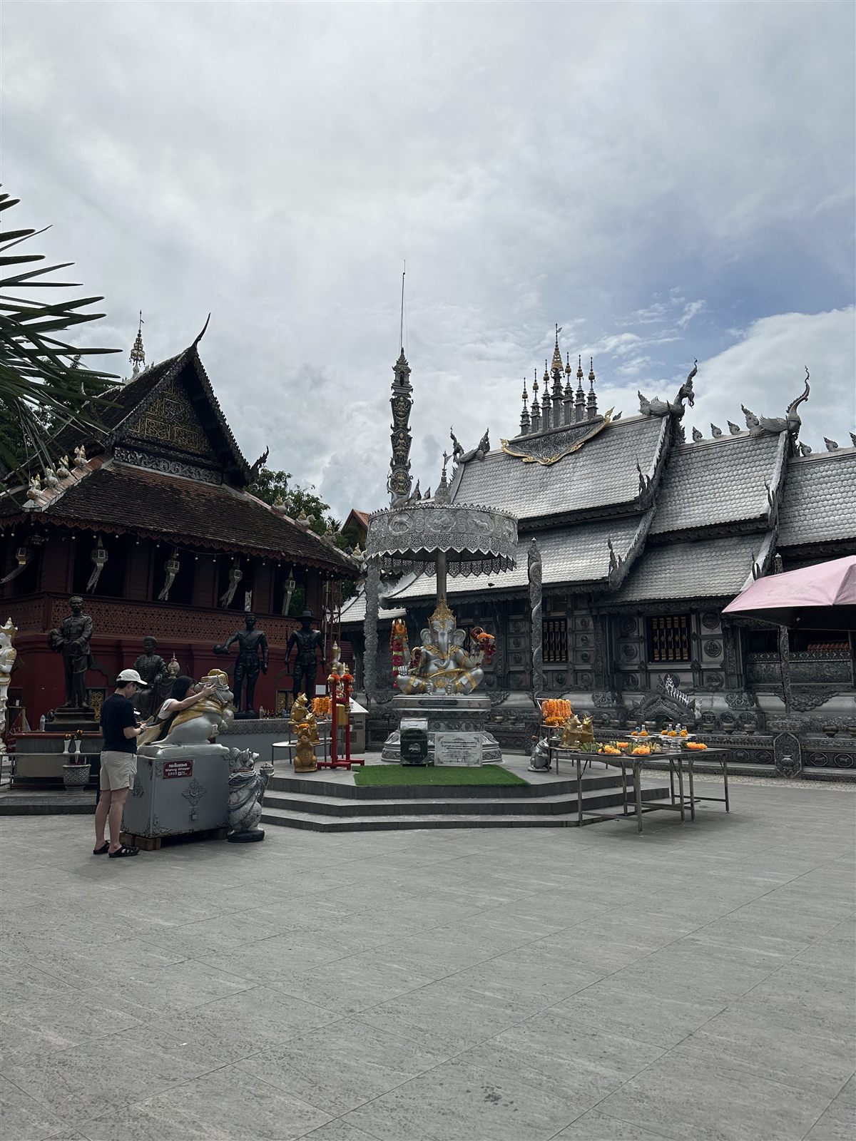 Chiang Mai Temples — the silver Ganesha shrine at Wat Sri Suphan